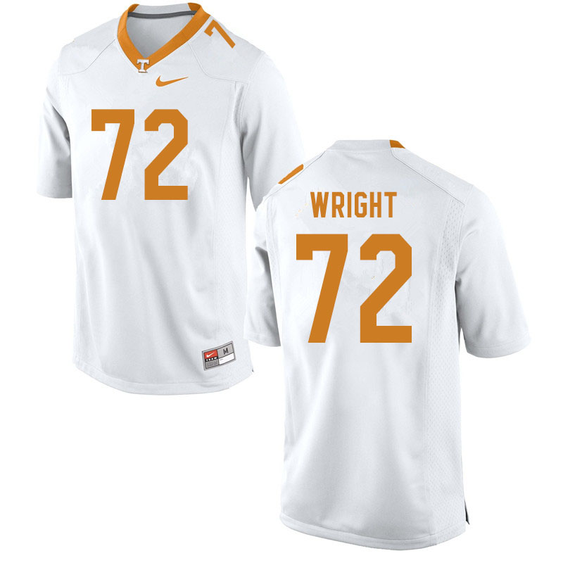 Men #72 Darnell Wright Tennessee Volunteers College Football Jerseys Sale-White